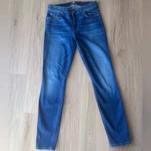 7 for all Mankind Ankle Skinny Jeans Twilight Blue